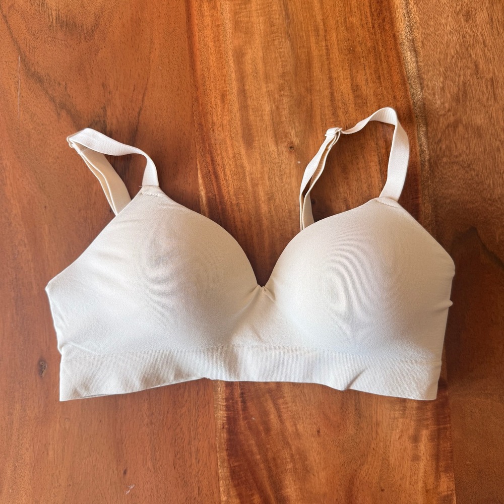 Truekind Women's Beige T-shirt Bra Size S
